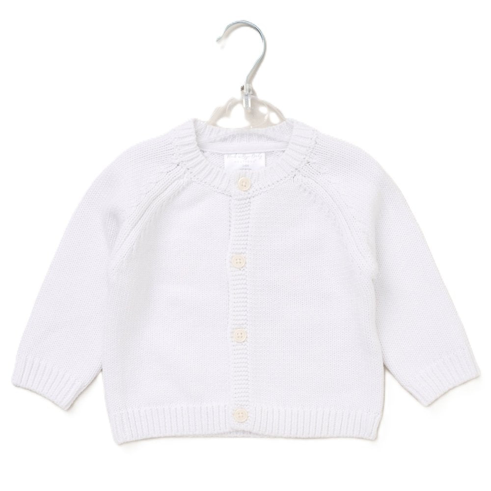 White cotton embroidery cardigan
