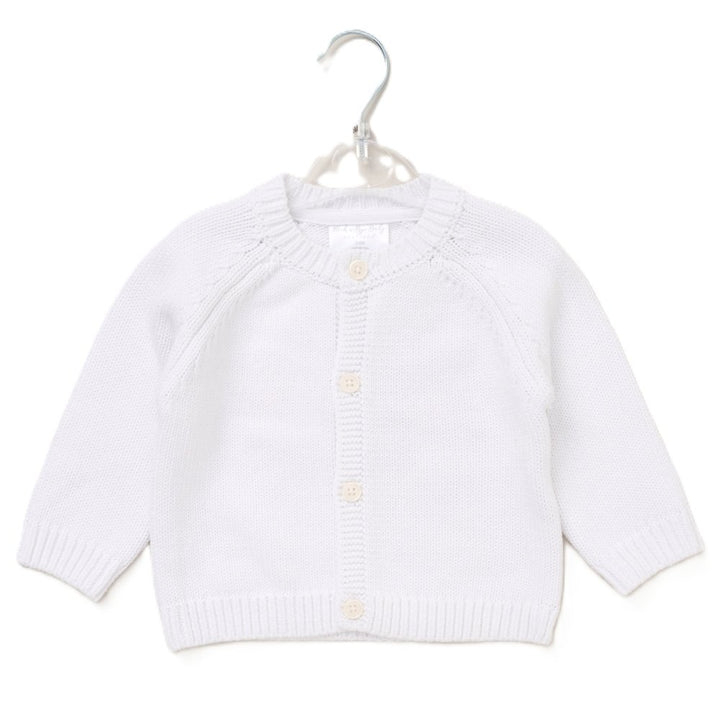 White cotton embroidery cardigan