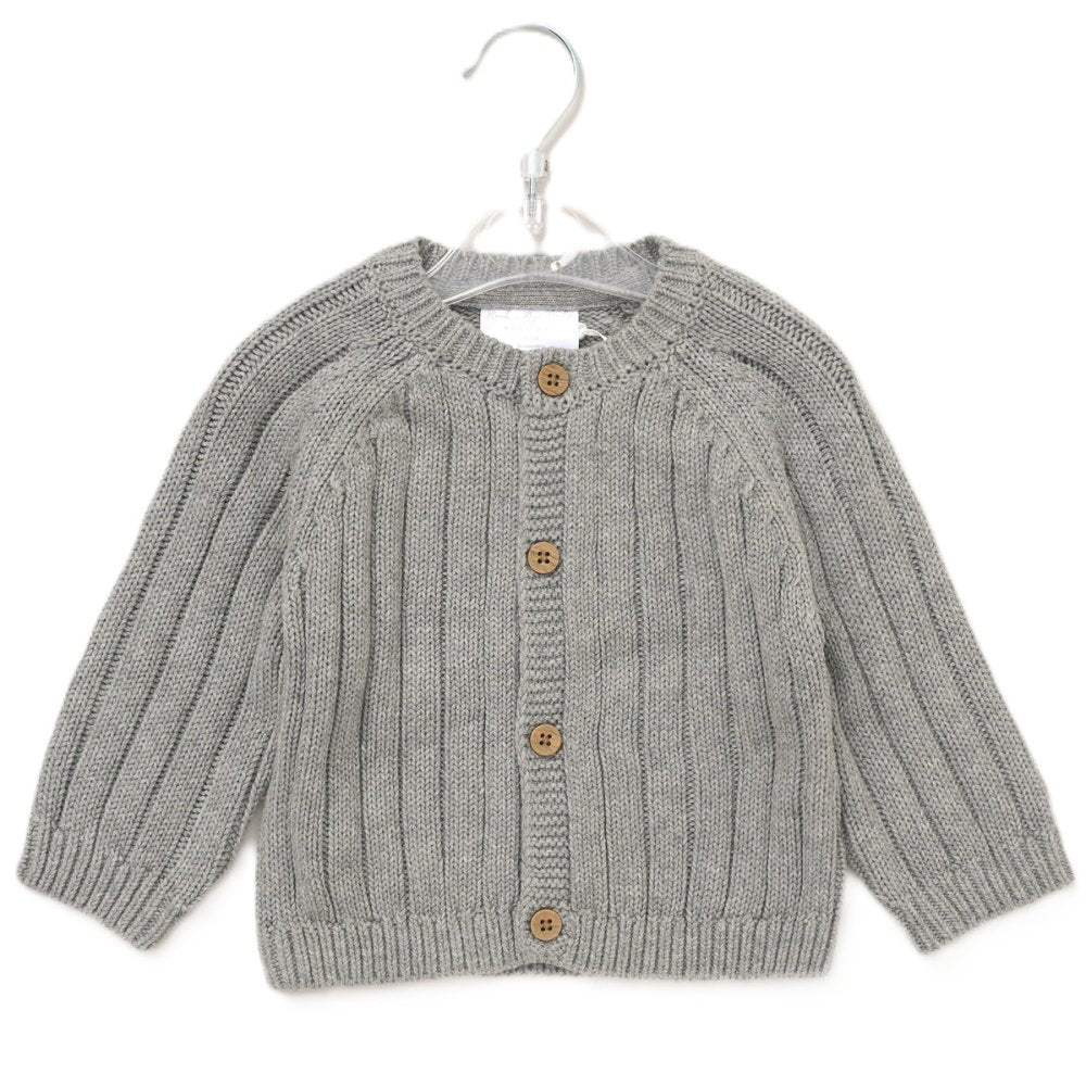 Grey embroidery cardigan