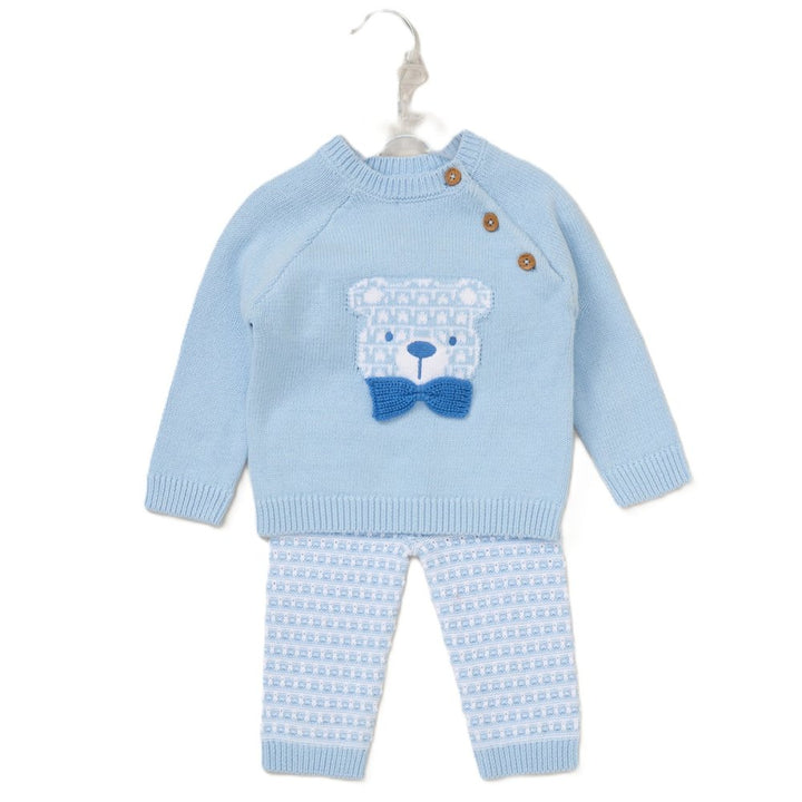 Blue Bear Knitted two piece set