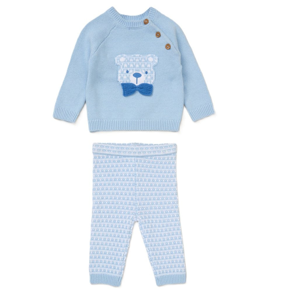Blue Bear Knitted two piece set
