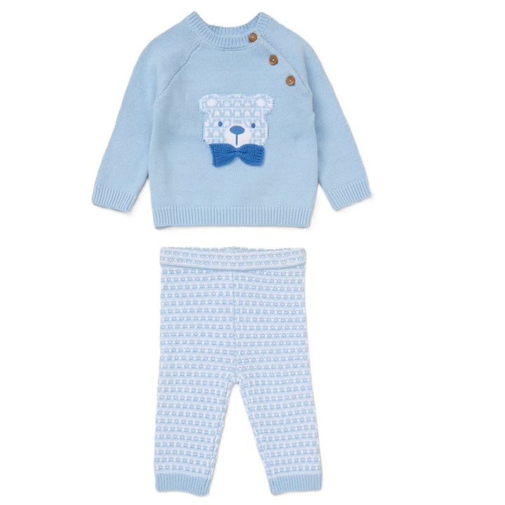 Blue Bear Knitted two piece set