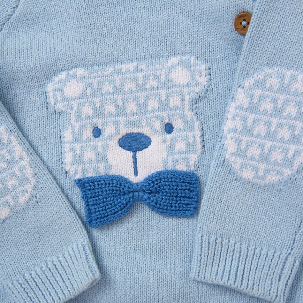 Blue Bear Knitted two piece set