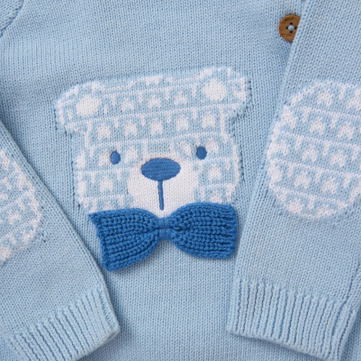 Blue Bear Knitted two piece set