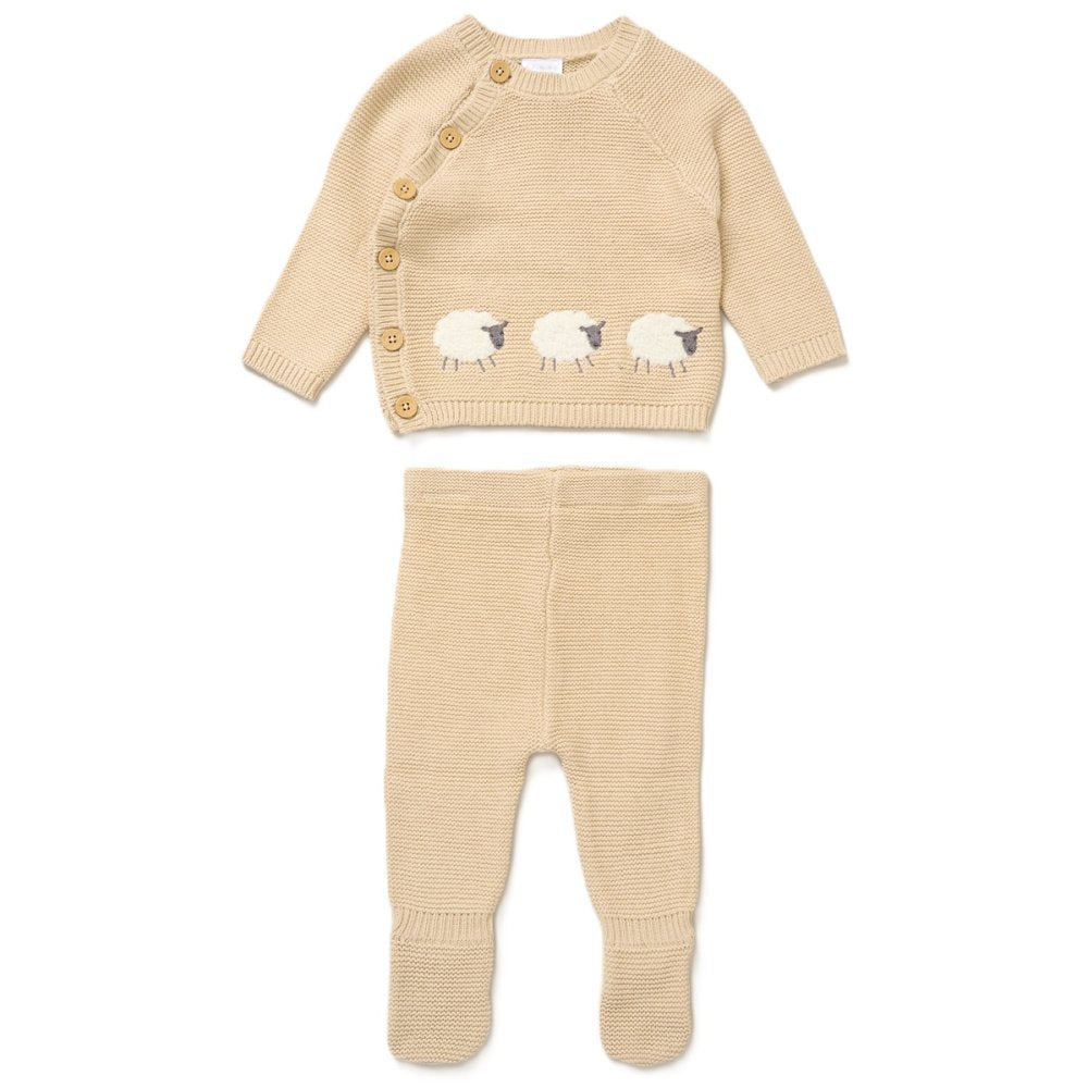 Sheep Knitted two piece set