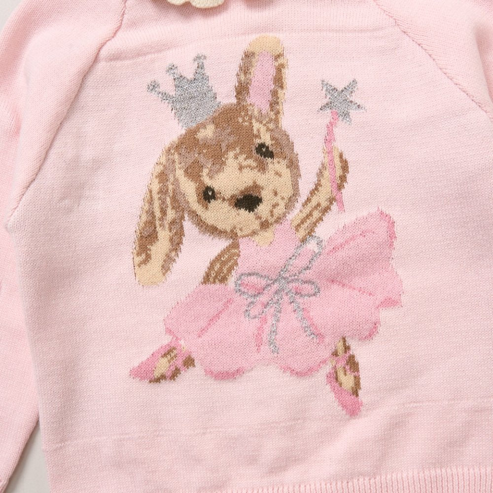 Pink Baby Girls Knitted 2 Pice