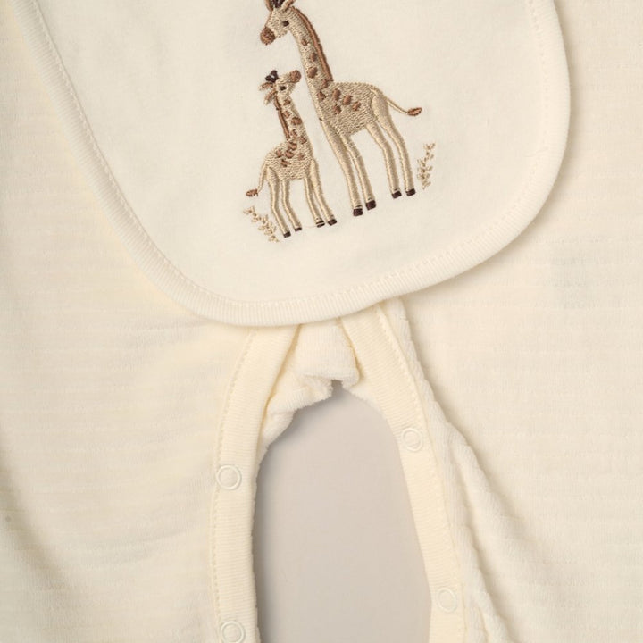 Giraffe Ribbed Velour gift set