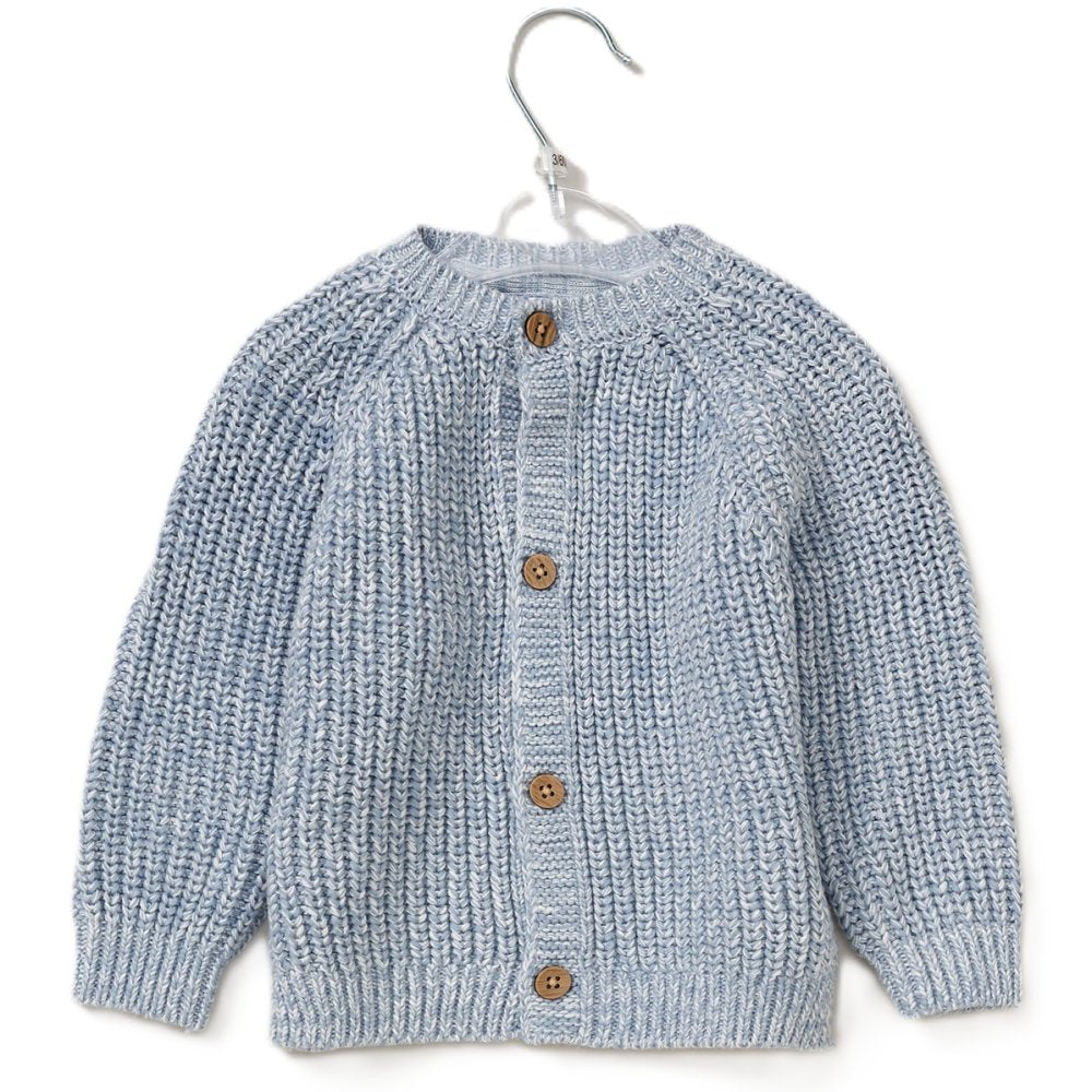Blue 'Hello' Cardigan