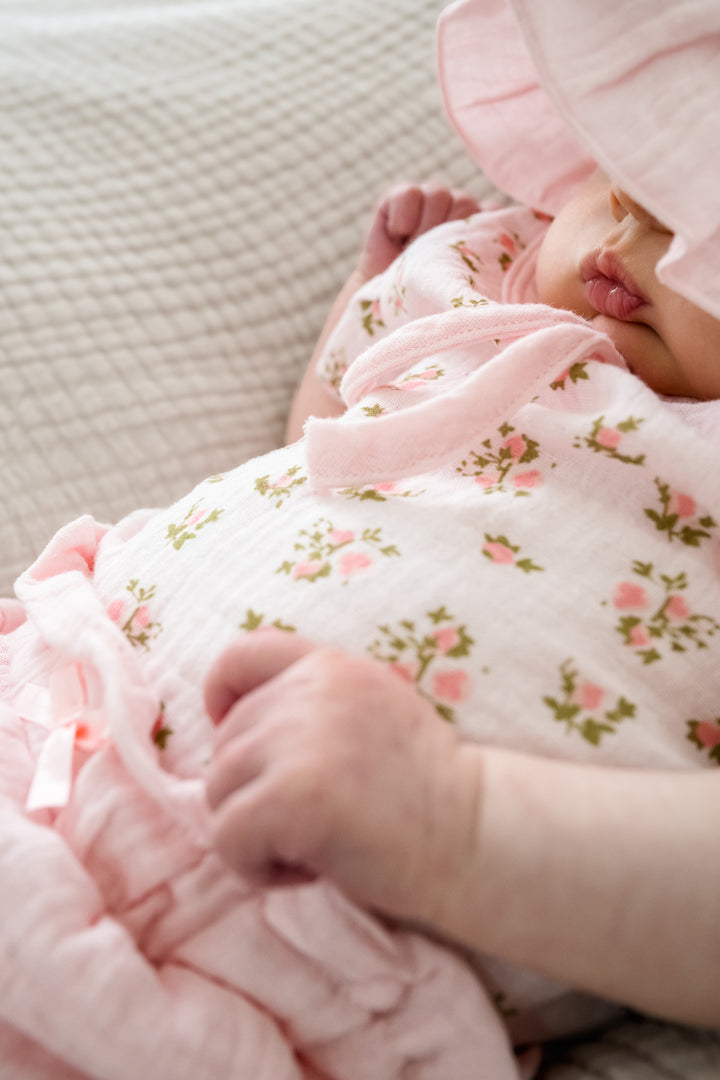 Baby Pink Summer Set with Hat