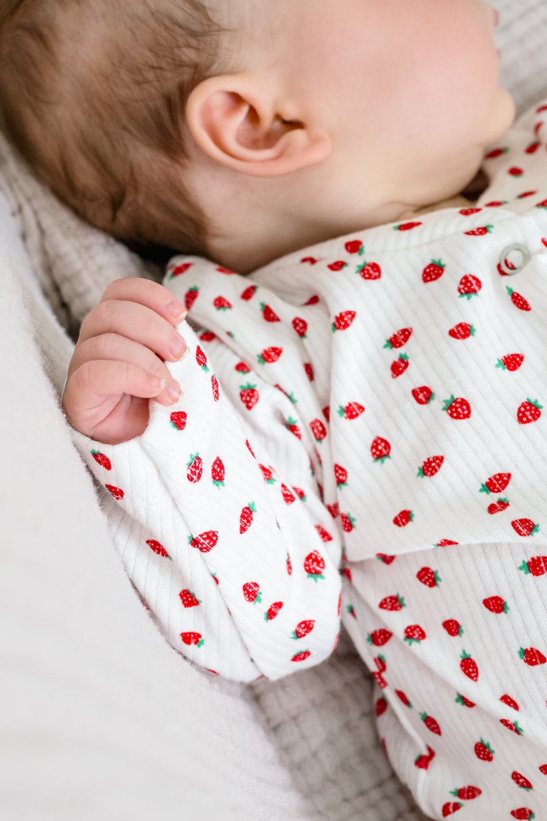 Strawberry Print Romper