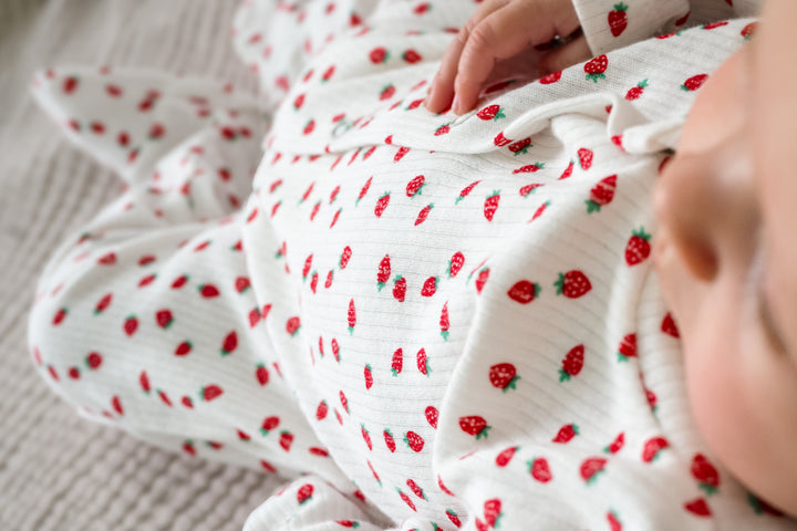 Strawberry Print Romper
