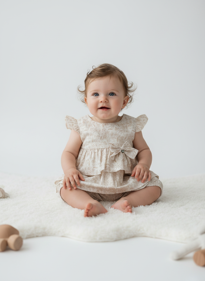 Beige two piece