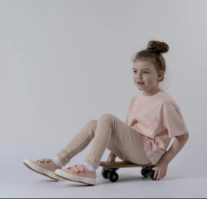 Organic Cotton Rolled Cuff Leggings