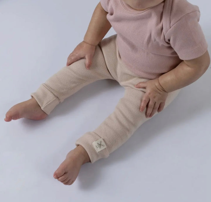 Organic Cotton Rolled Cuff Leggings