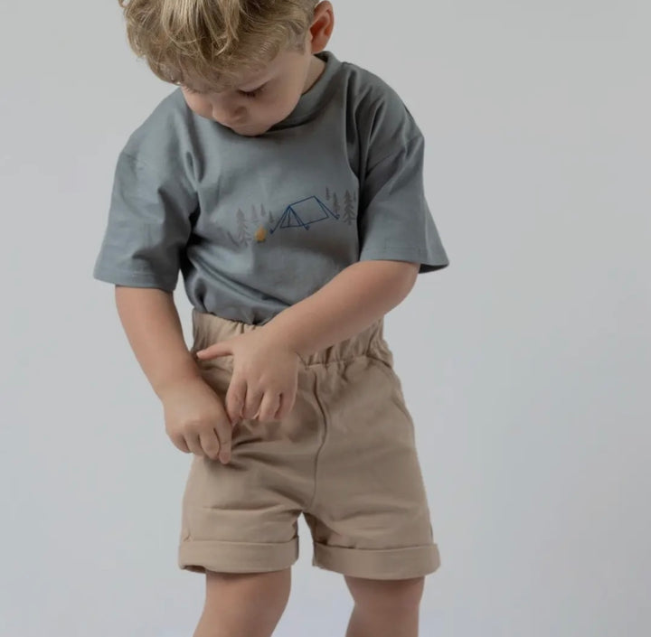 Unisex Chino Beige Shorts