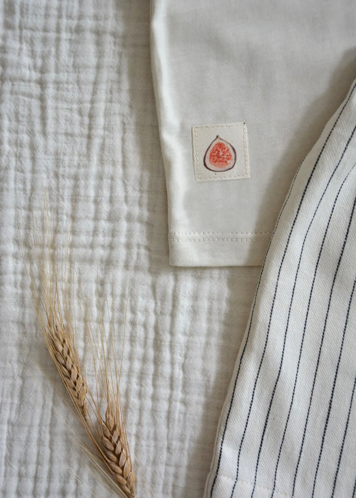 Beige Fig Detail T-Shirt