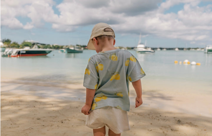 Organic Unisex Lemon Print T shirt