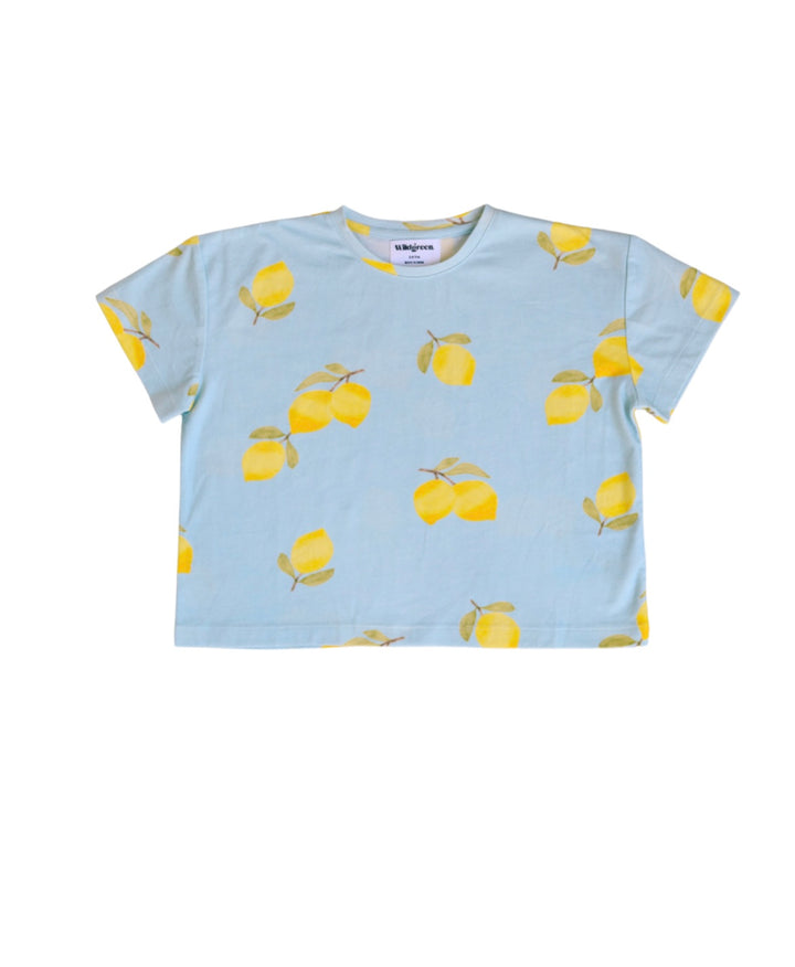 Organic Unisex Lemon Print T shirt