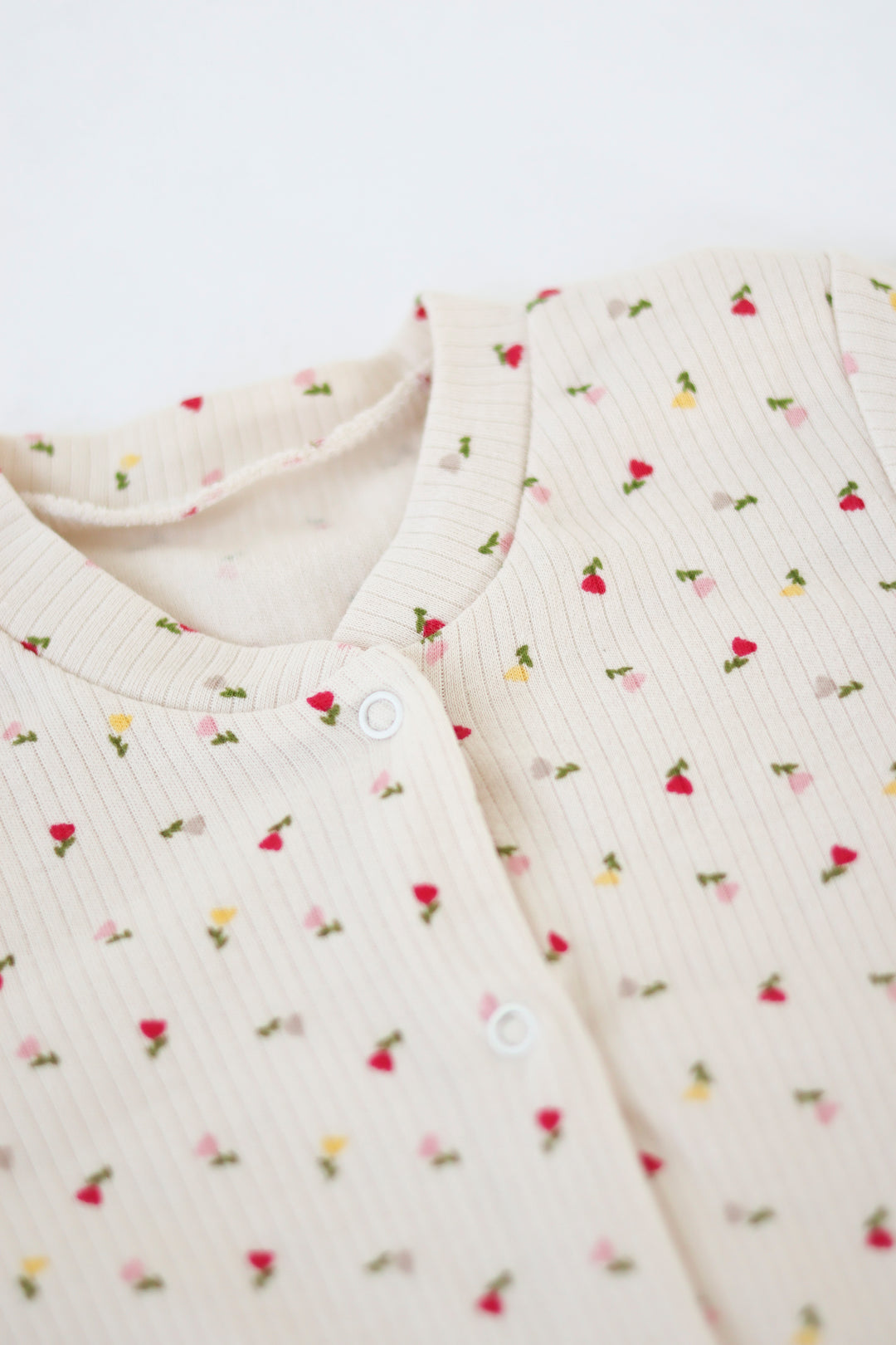 100% Cotton Tulip Ribbed Baby Grow
