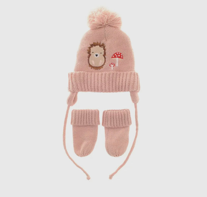 Woodland Wooly Hat & Mittens