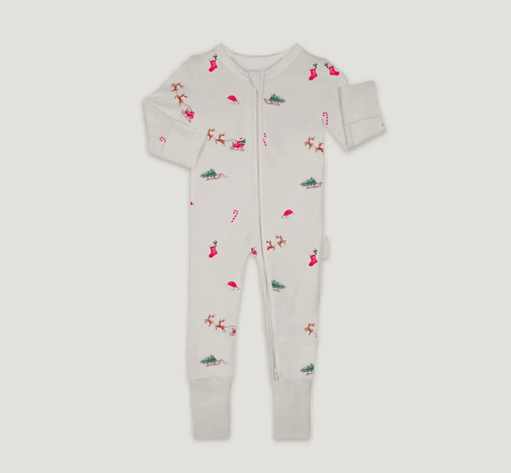 Bamboo Cotton Christmas Sleepsuit