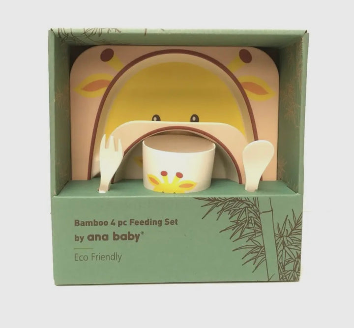 5 Piece Bamboo Dinner Set