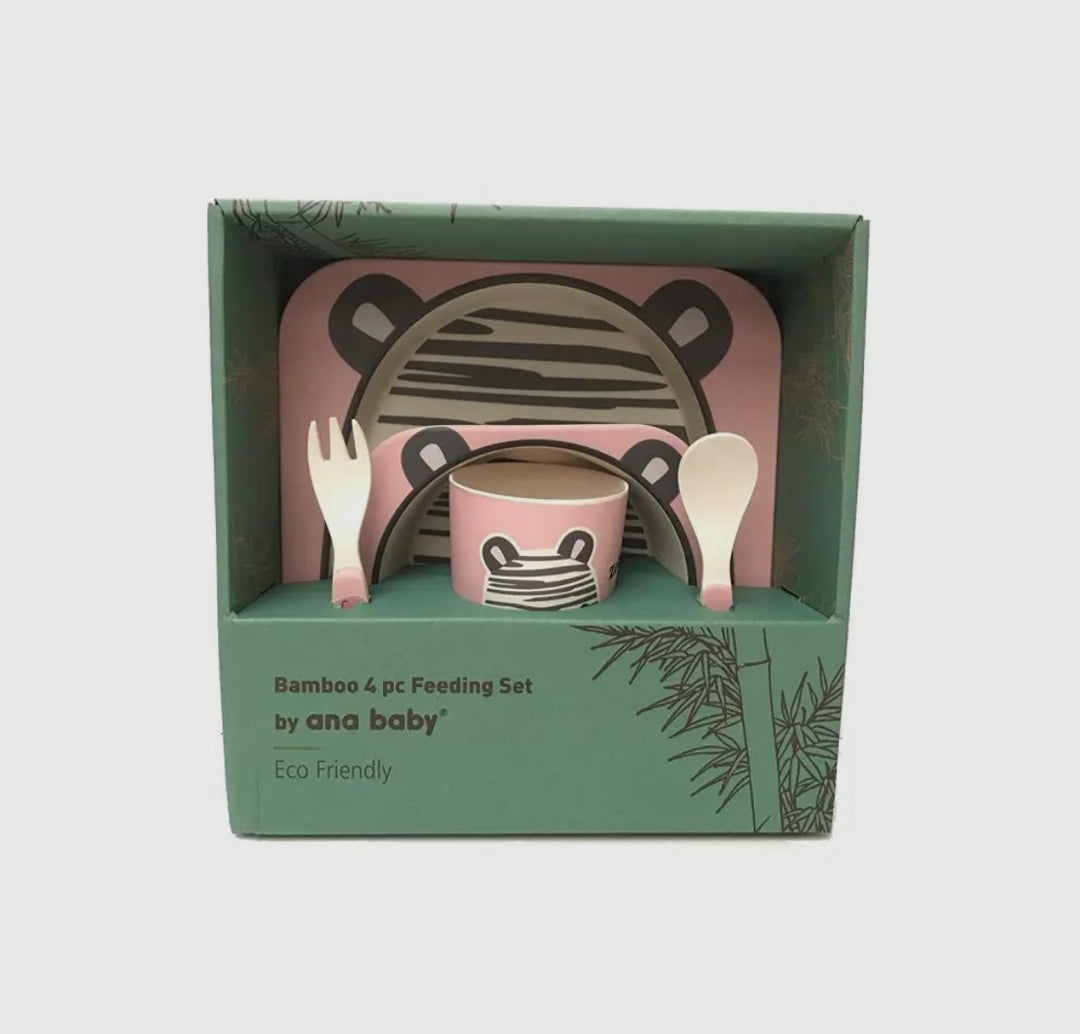 5 Piece Bamboo Dinner Set