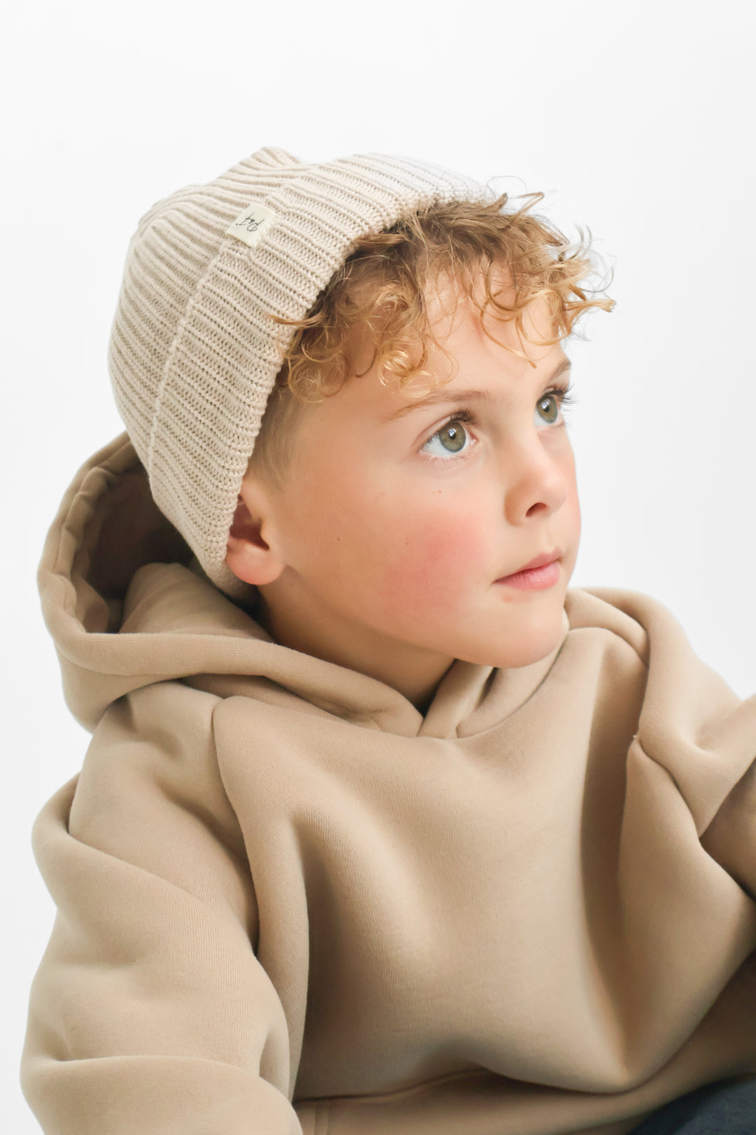 P&F Beige Beanie Hat