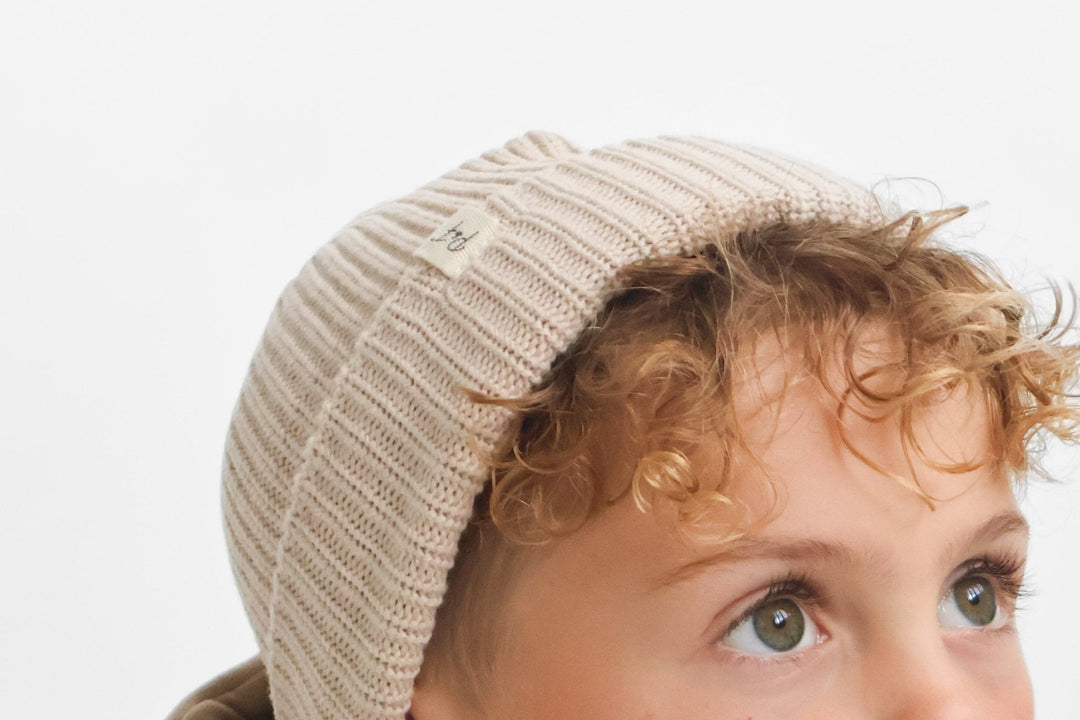 P&F Beige Beanie Hat