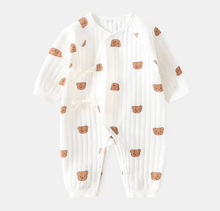 The Cozy Crew Club Barney Bear Wrap Romper