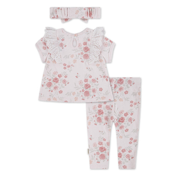 Pink Floral Girls 3 piece set